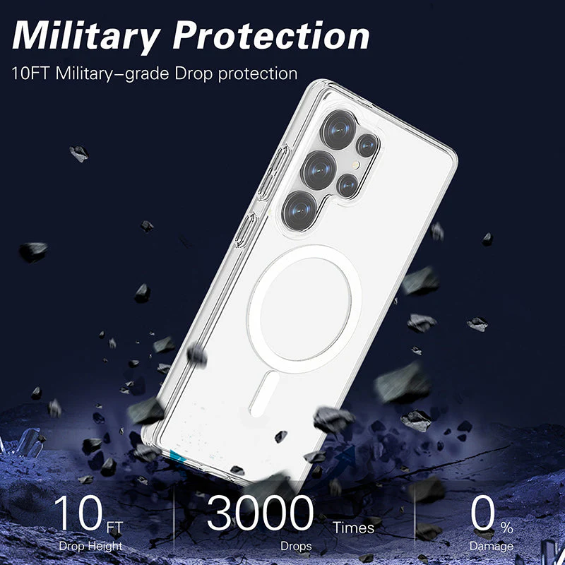 Redmonster Galaxy S25 Ultra Hybrid Mag Clear Armour Tough - Image 7