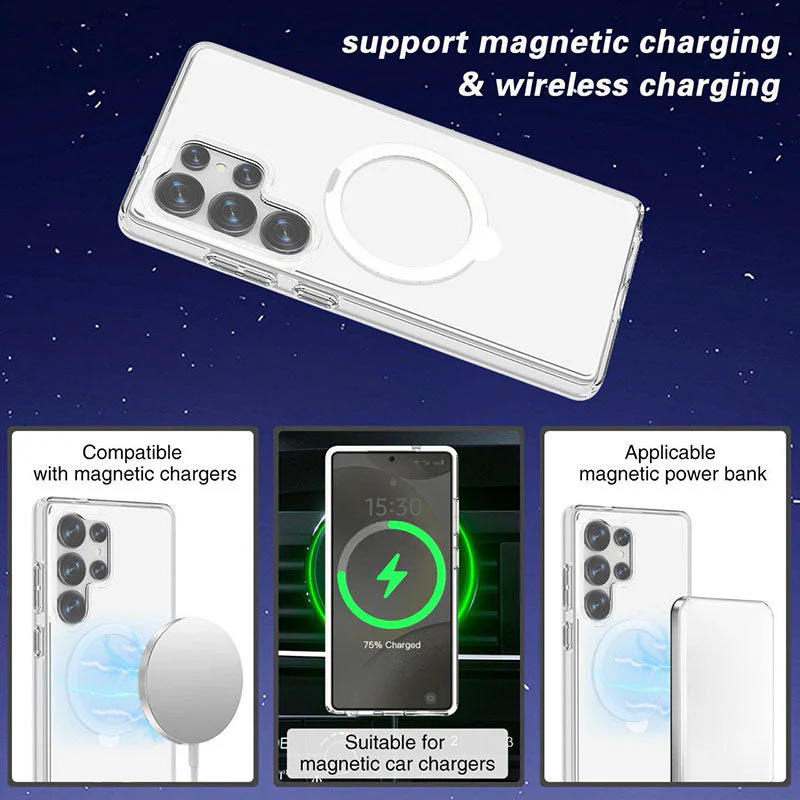 Redmonster Galaxy S25 Ultra Hybrid Mag Stand Clear Armour Tough - Image 6