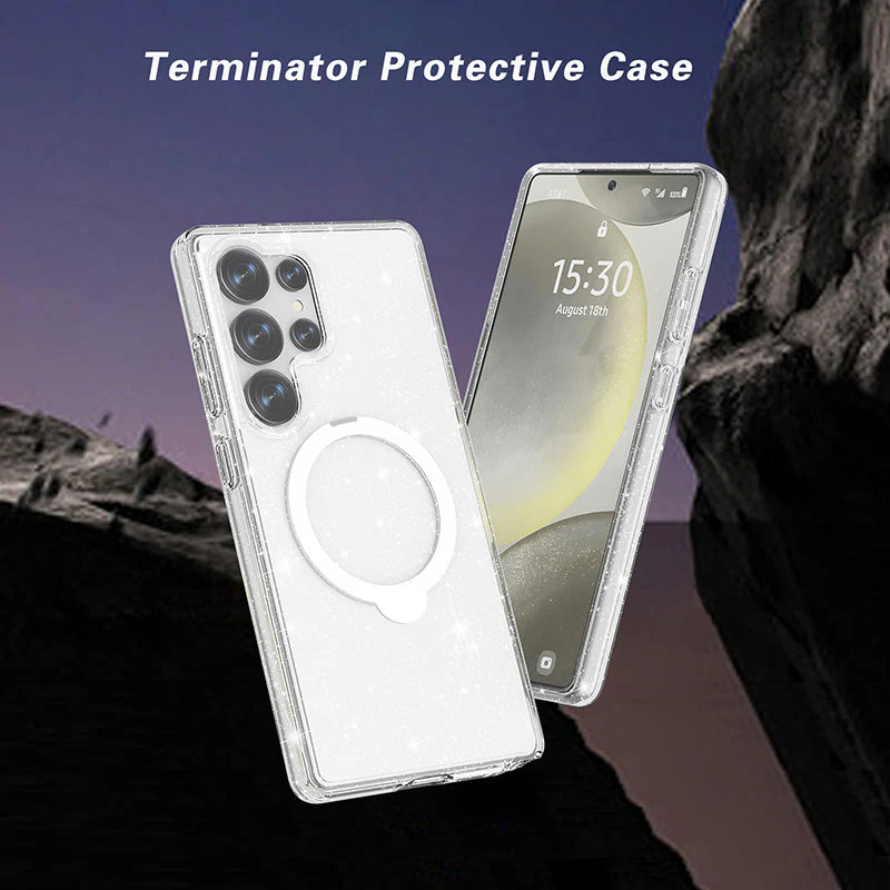 Redmonster Galaxy S25 Ultra Hybrid Mag Stand Crystal Armour Tough - Image 6