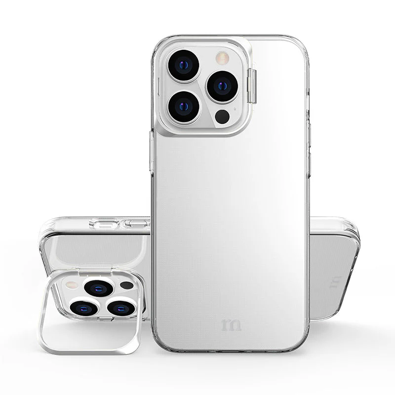 Redmonster iPhone 14 Pro Max Naked Soft Air Stand (Clear Silver)