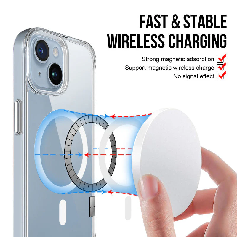 Redmonster iPhone 15 (6.1“) Space Mag Clear Armour Tough Naked Hard