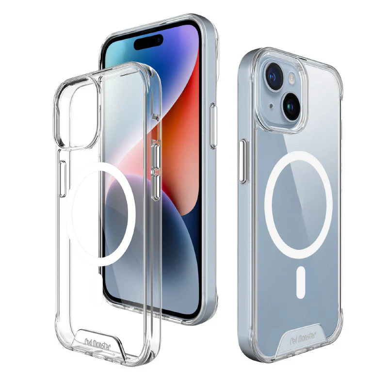 Redmonster iPhone 15 (6.1“) Space Mag Clear Armour Tough Naked Hard - Image 4