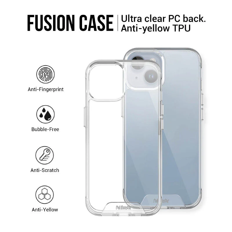 Redmonster iPhone 15 (6.1“) Space Shield Clear Armour Tough Naked Hard - Image 4