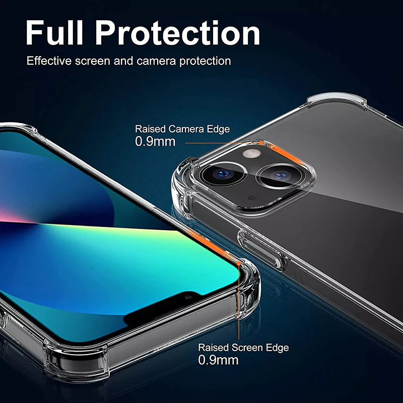 Redmonster iPhone 15 Plus (6.7“) Hybrid Air Tech Clear Armour Tough Naked Soft