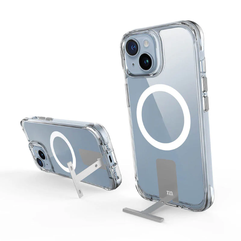 Redmonster iPhone 15 Plus (6.7“) Pure Mag Stand Clear Armour Tough Naked Hard - Image 3
