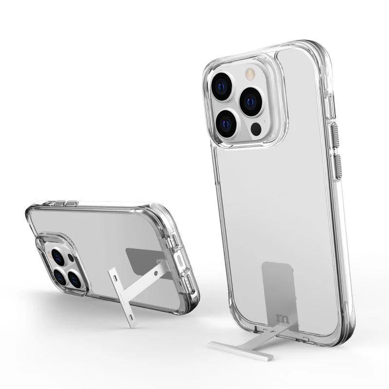 Redmonster iPhone 15 Pro (6.1“) Pure Clear Stand Armour Tough Naked Hard