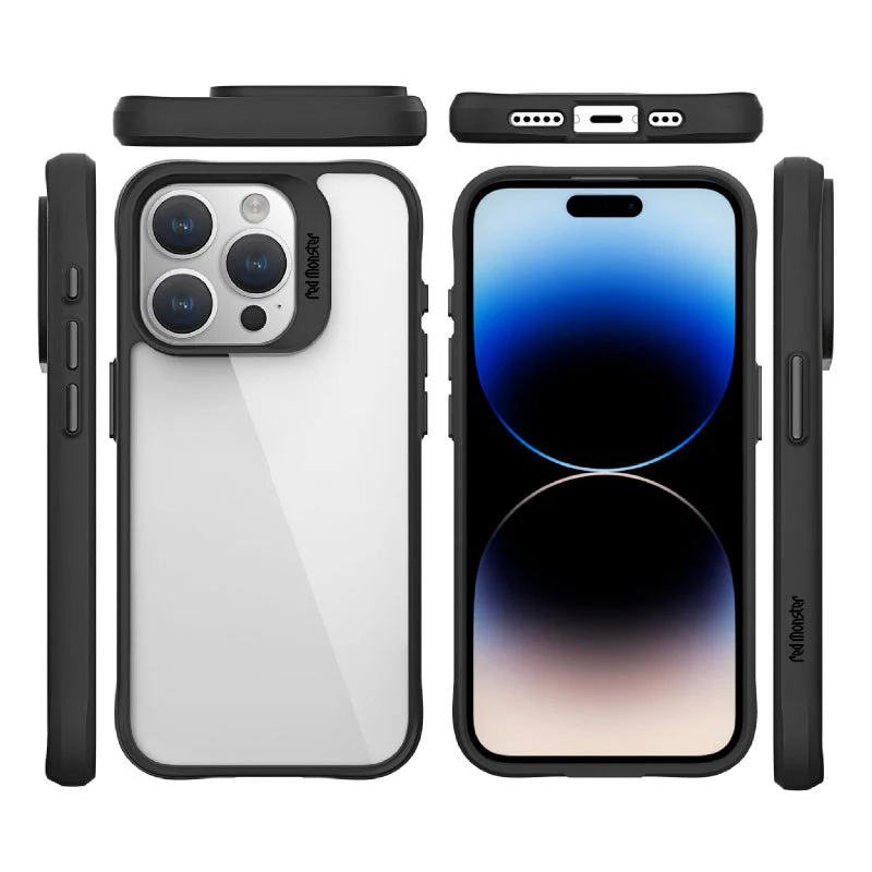 Redmonster iPhone 15 Pro (6.1“) Pure Shield Black Armour Tough Naked Hard