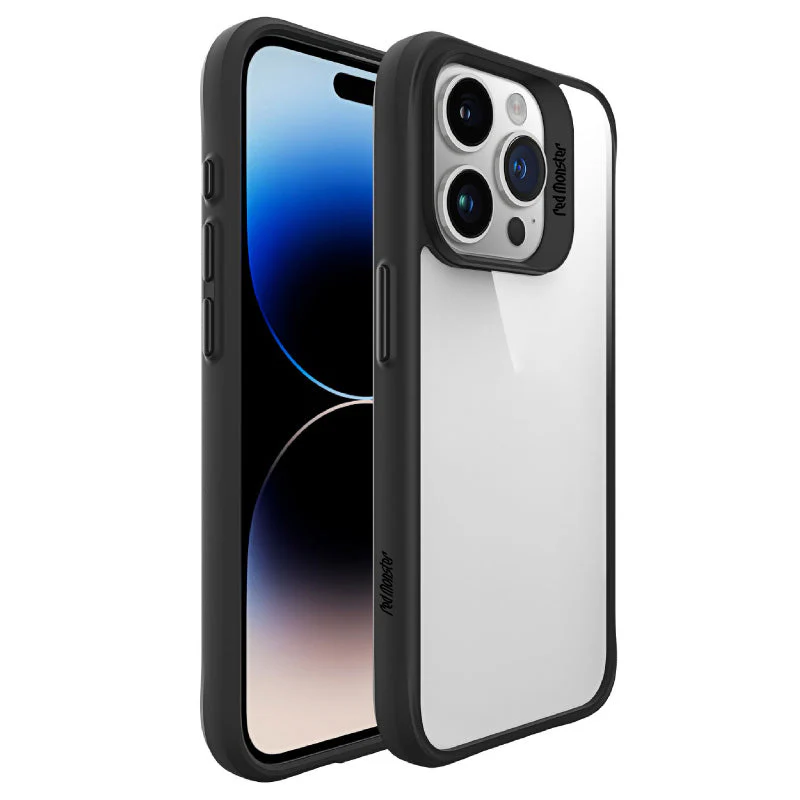 Redmonster iPhone 15 Pro (6.1“) Pure Shield Black Armour Tough Naked Hard - Image 2