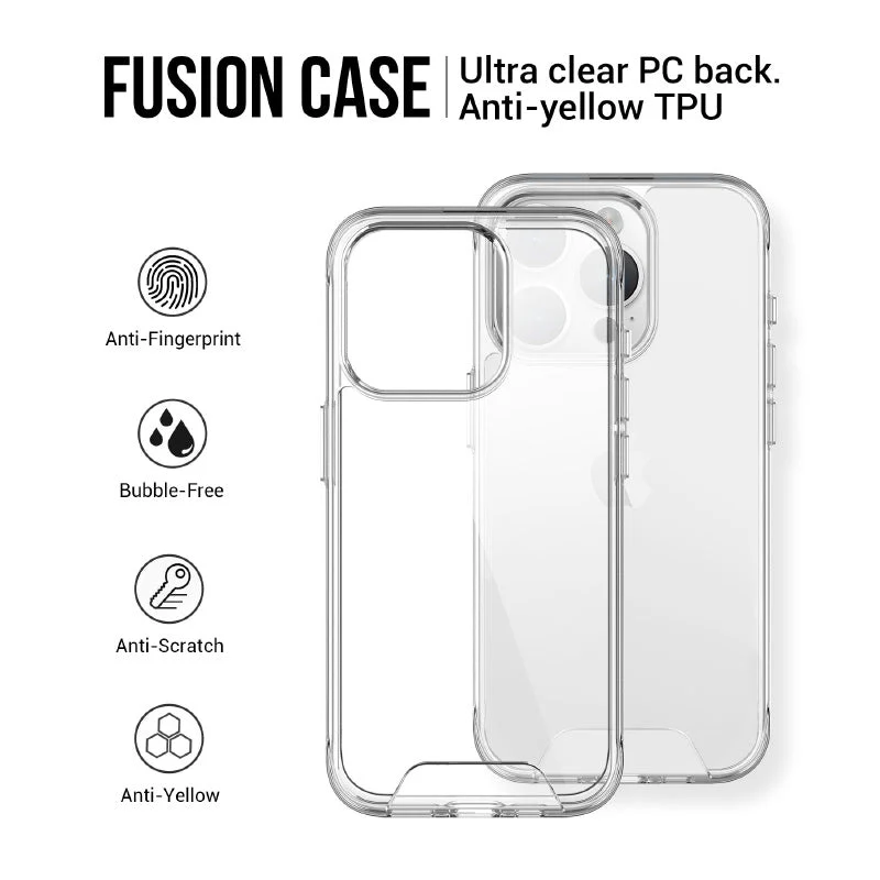 Redmonster iPhone 15 Pro (6.1“) Space Shield Clear Armour Tough Naked Hard - Image 3