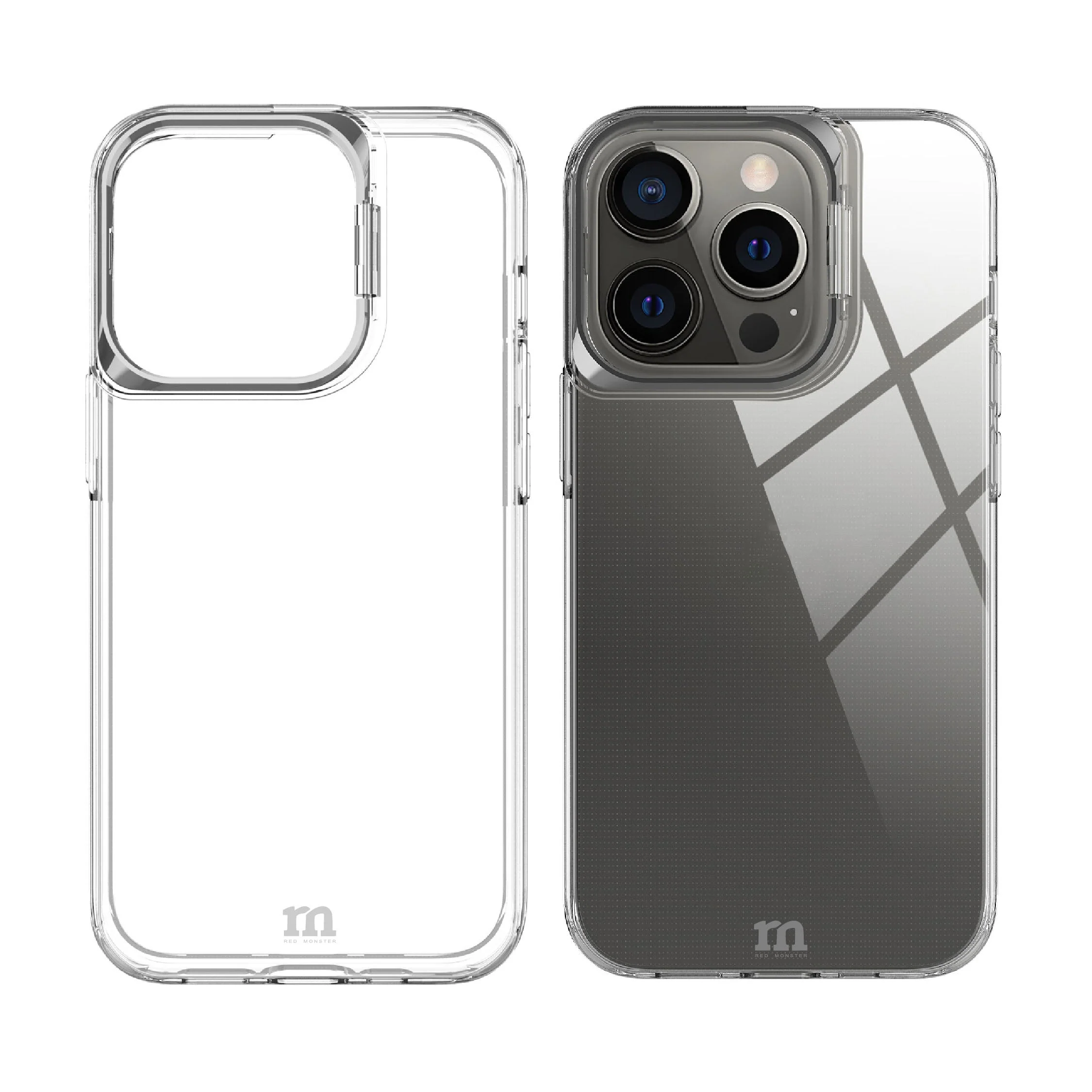 Redmonster iPhone 15 Pro Max (6.7“) Hybrid Air Stand Black  Armour Tough Naked Hard