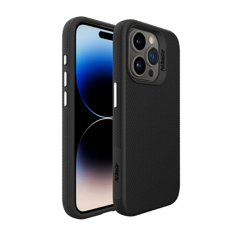 Redmonster iPhone 15 Pro Max (6.7“) Hybrid Mag Black Armour Tough Naked Hard - Image 2