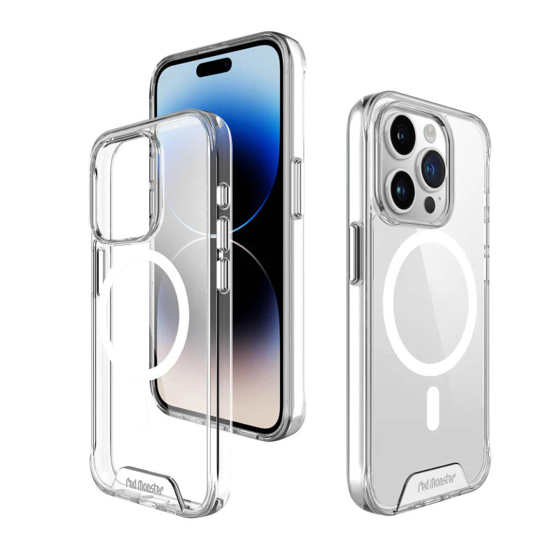 Redmonster iPhone 15 Pro Max (6.7“) Space Mag Clear Armour Tough Naked Hard - Image 2