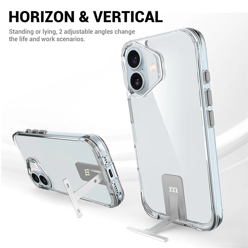 Redmonster iPhone 16 6.1 (2024) ATN Hard Pure Stand Clear - Image 9