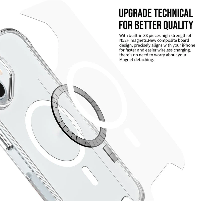 Redmonster iPhone 16 6.1 (2024) ATN Hard Space Mag Clear - Image 7