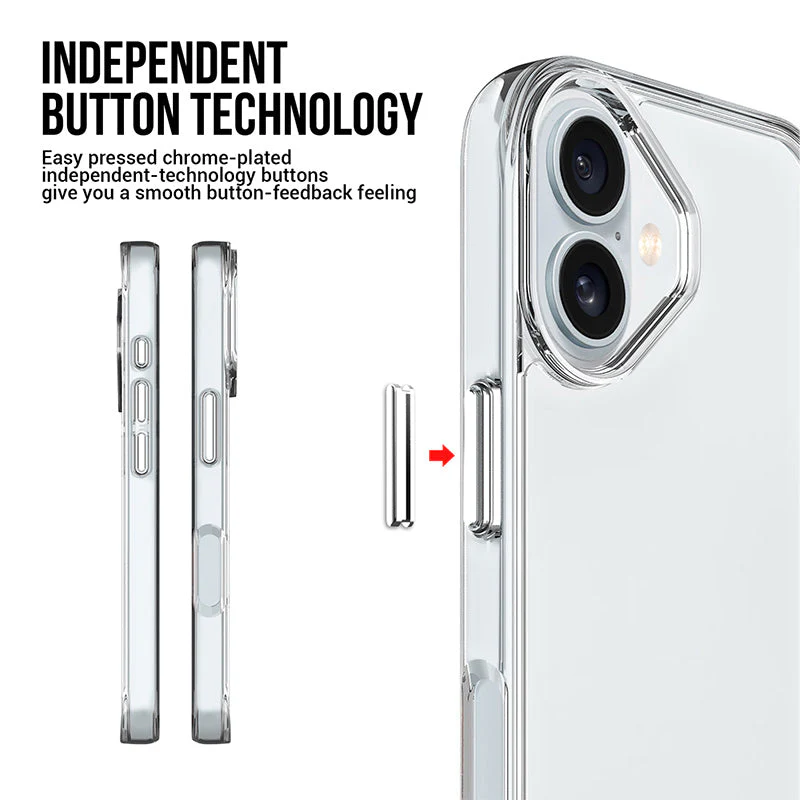 Redmonster iPhone 16 6.1 (2024) ATN Hard Space Shield Clear - Image 3