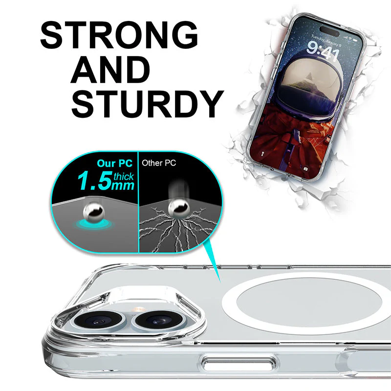 Redmonster iPhone 16 Plus 6.7 (2024) ATN Hard Pure Mag Clear - Image 9