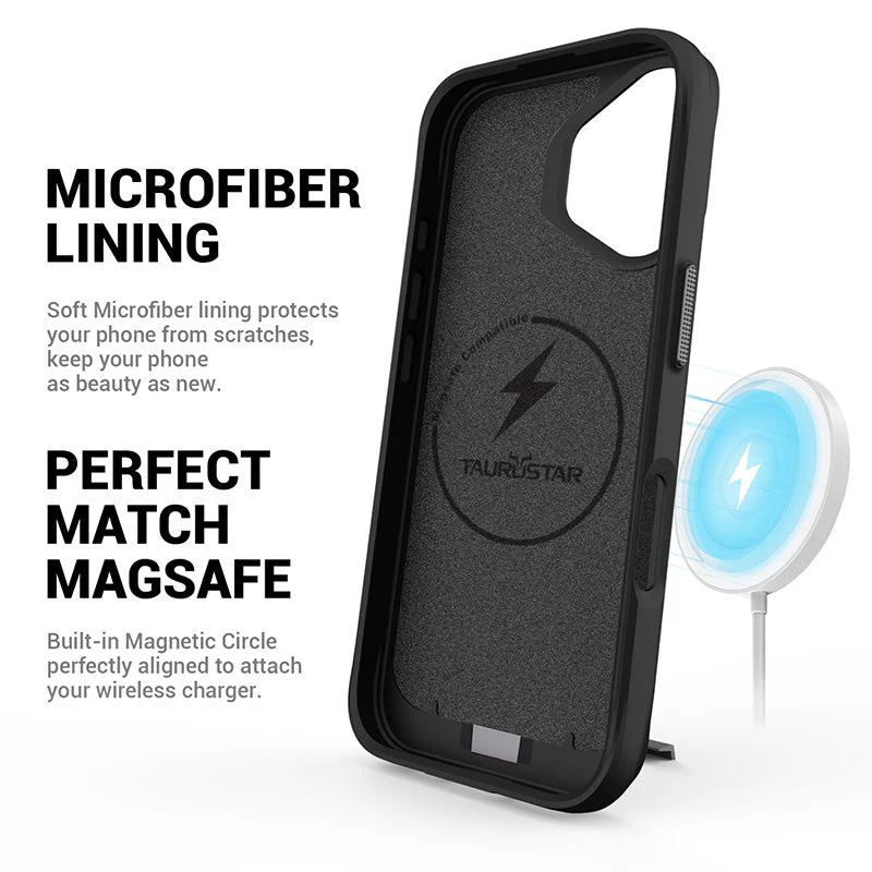 Redmonster iPhone 16 Plus 6.7 (2024) ATN Hard Pure Stand Mag - Black - Image 3