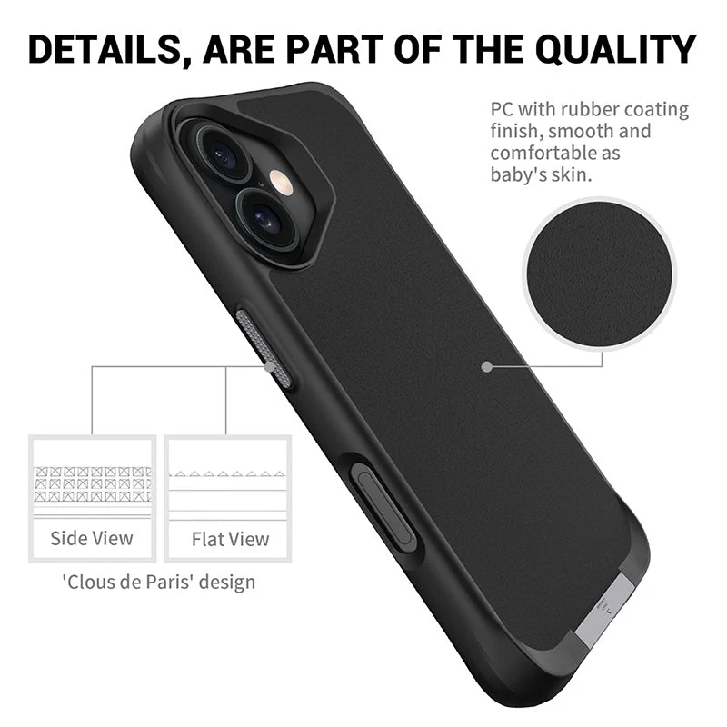 Redmonster iPhone 16 Plus 6.7 (2024) ATN Hard Pure Stand Mag - Black - Image 9