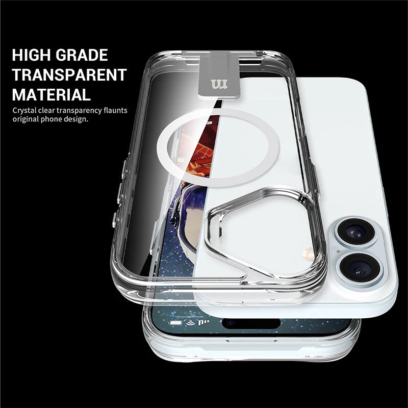 Redmonster iPhone 16 Plus 6.7 (2024) ATN Hard Pure Stand Mag - Clear - Image 6