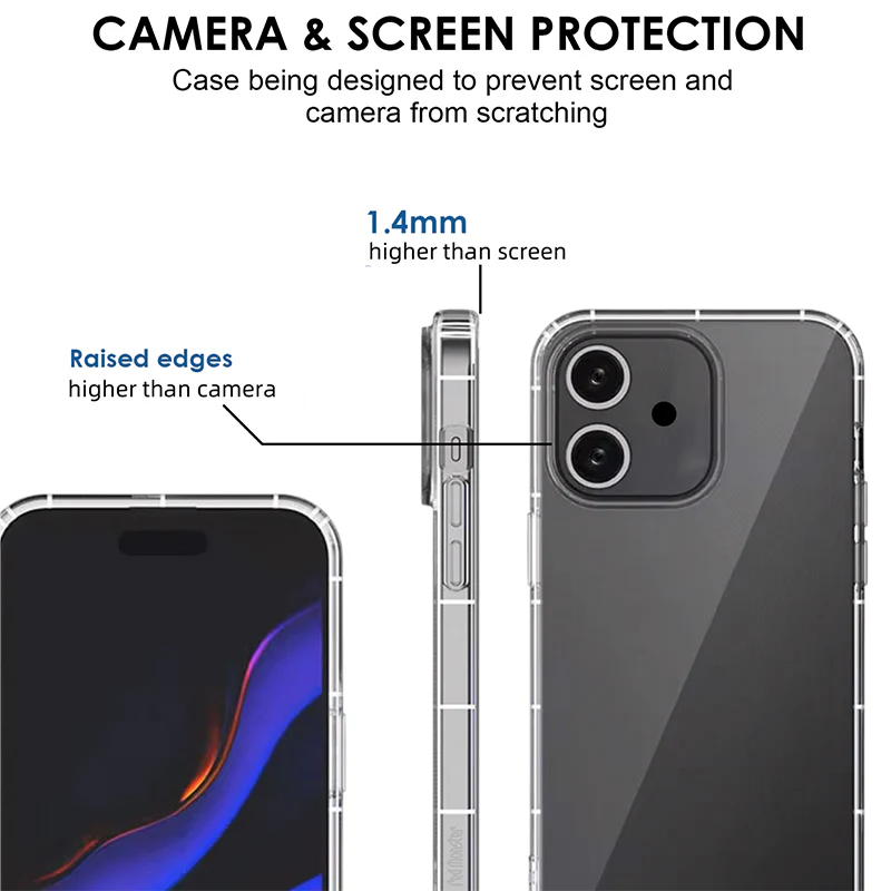 Redmonster iPhone 16 Plus 6.7 (2024) ATN Soft Hybrid Air Grip Clear - Image 3