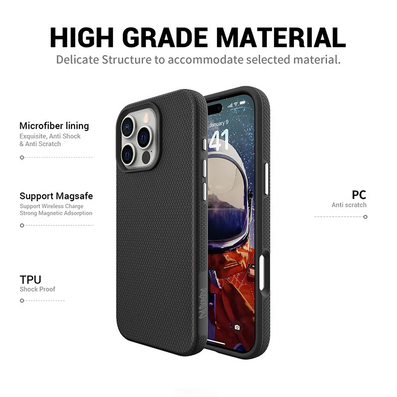 Redmonster iPhone 16 Pro 6.3 (2024) ATN Hard Hybrid Mag Black - Image 4