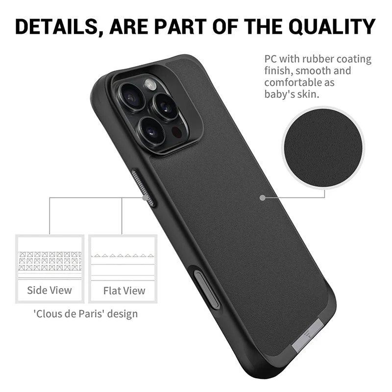 Redmonster iPhone 16 Pro 6.3 (2024) ATN Hard Pure Stand Mag - Black - Image 9