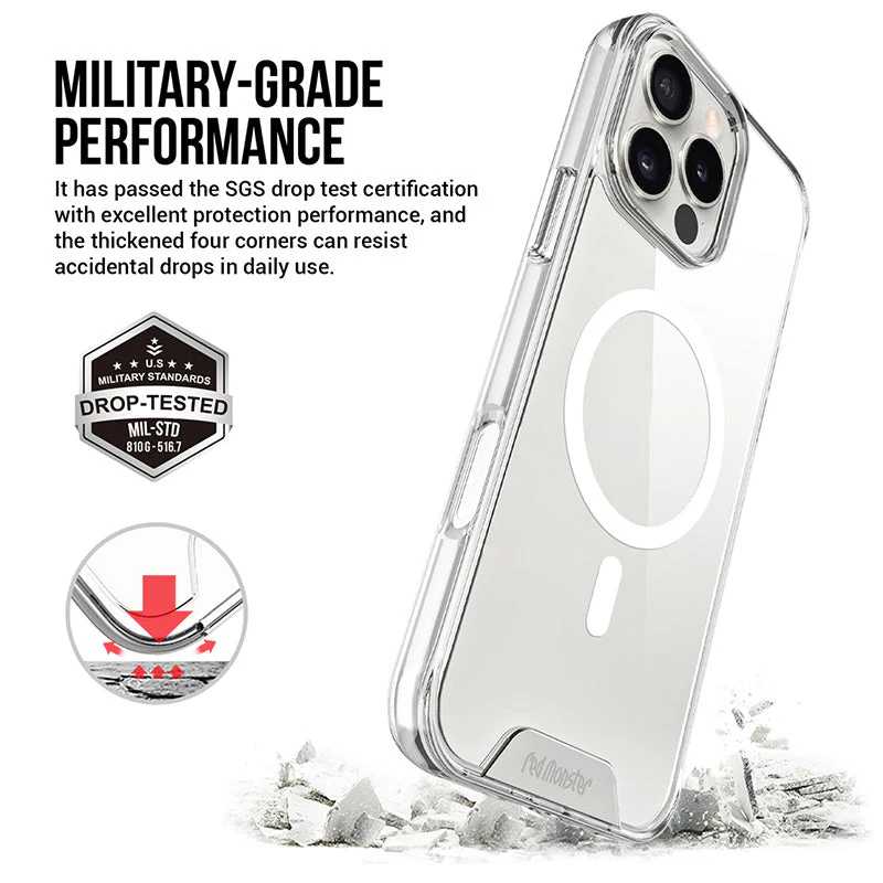 Redmonster iPhone 16 Pro 6.3 (2024) ATN Hard Space Mag Clear - Image 8