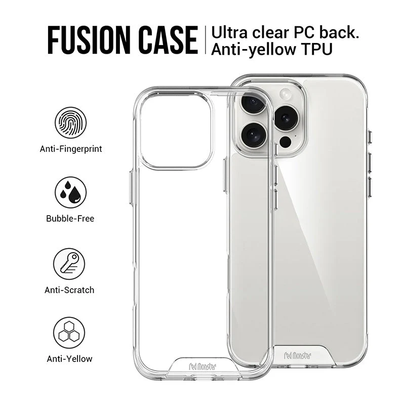 Redmonster iPhone 16 Pro 6.3 (2024) ATN Hard Space Shield Clear - Image 4