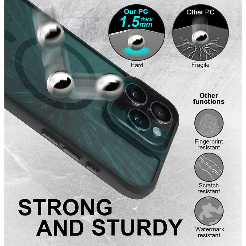 Redmonster iPhone 16 Pro Max 6.9 (2024) ATN Hard Pure Shield Mag - Black - Image 6