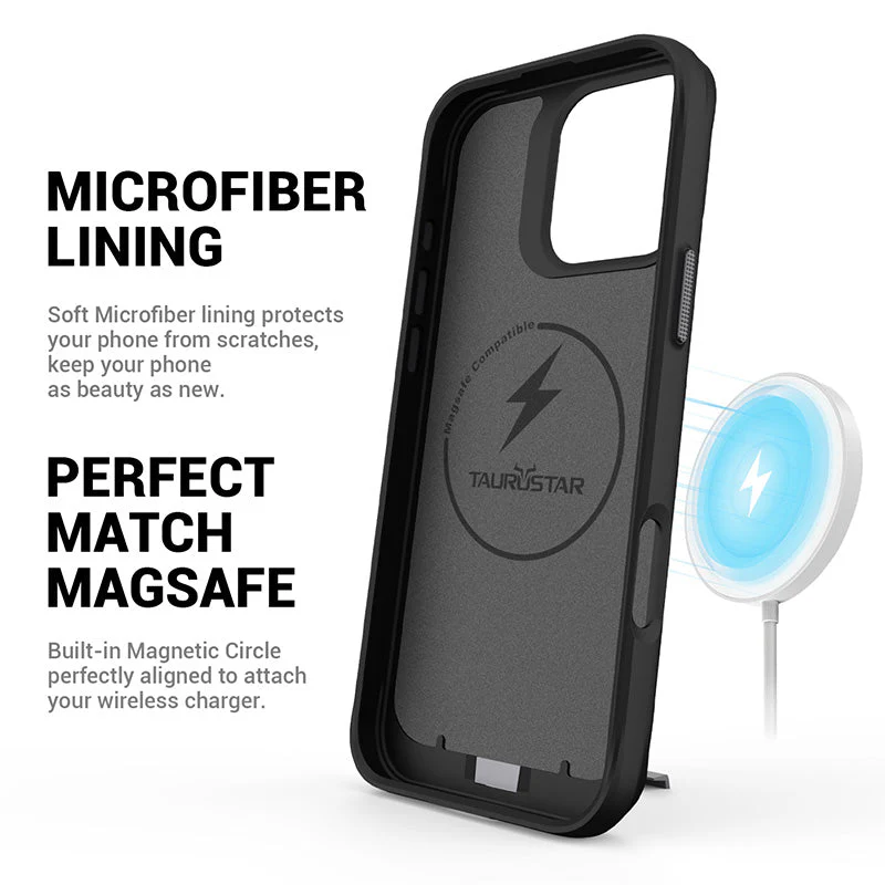 Redmonster iPhone 16 Pro Max 6.9 (2024) ATN Hard Pure Stand Mag - Black - Image 5