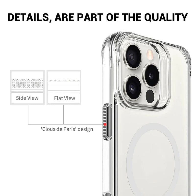 Redmonster iPhone 16 Pro Max 6.9 (2024) ATN Hard Pure Stand Mag - Clear - Image 5