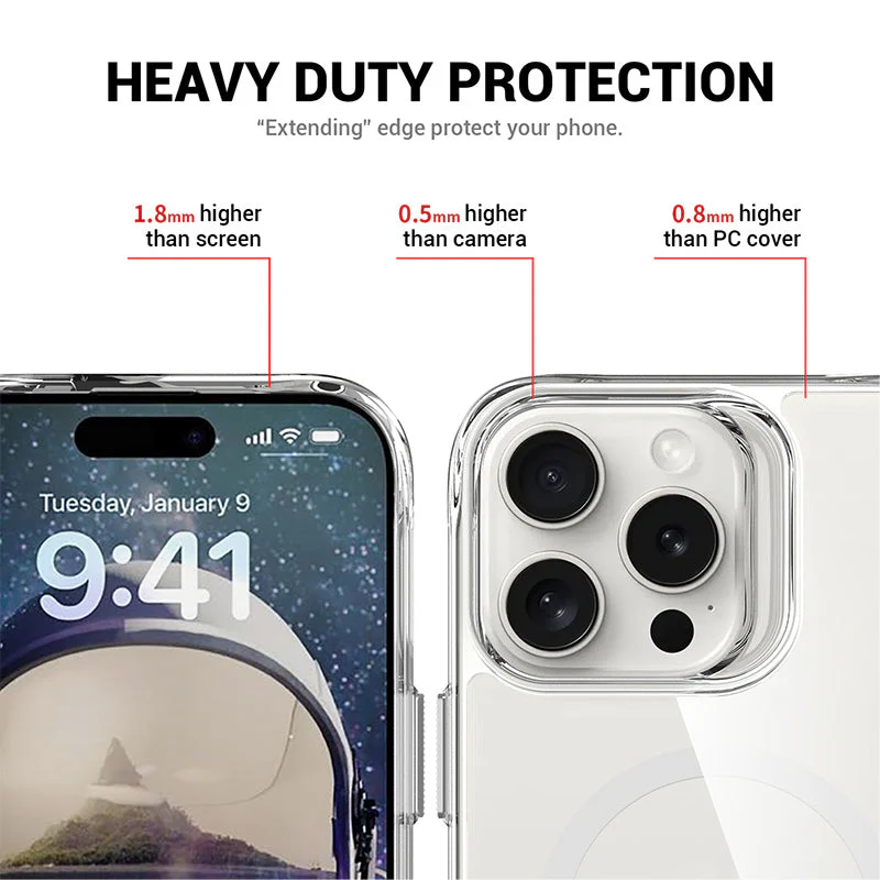 Redmonster iPhone 16 Pro Max 6.9 (2024) ATN Hard Pure Stand Mag - Clear - Image 7