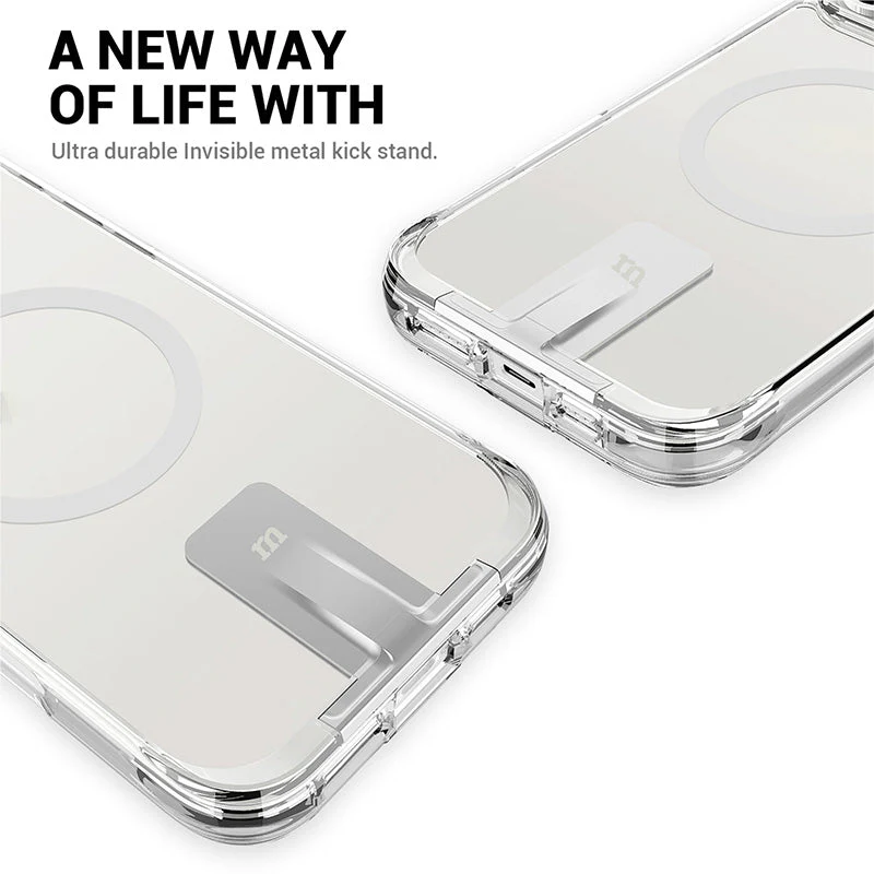 Redmonster iPhone 16 Pro Max 6.9 (2024) ATN Hard Pure Stand Mag - Clear - Image 9