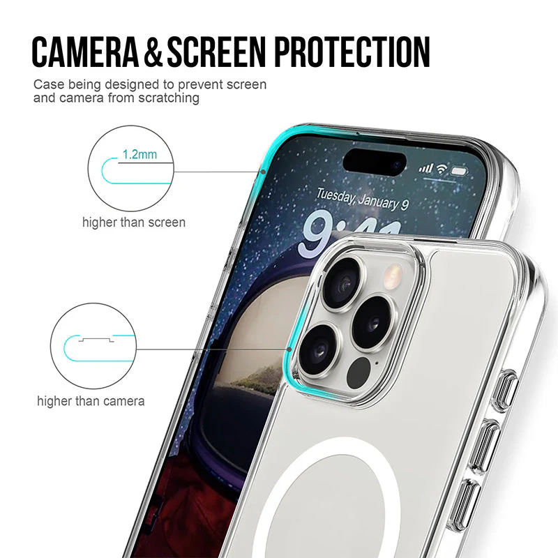 Redmonster iPhone 16 Pro Max 6.9 (2024) ATN Hard Space Mag Clear - Image 6