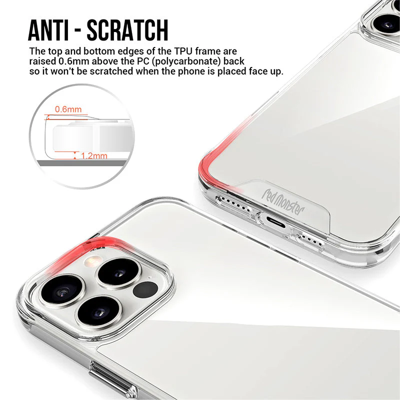 Redmonster iPhone 16 Pro Max 6.9 (2024) ATN Hard Space Shield Clear - Image 2