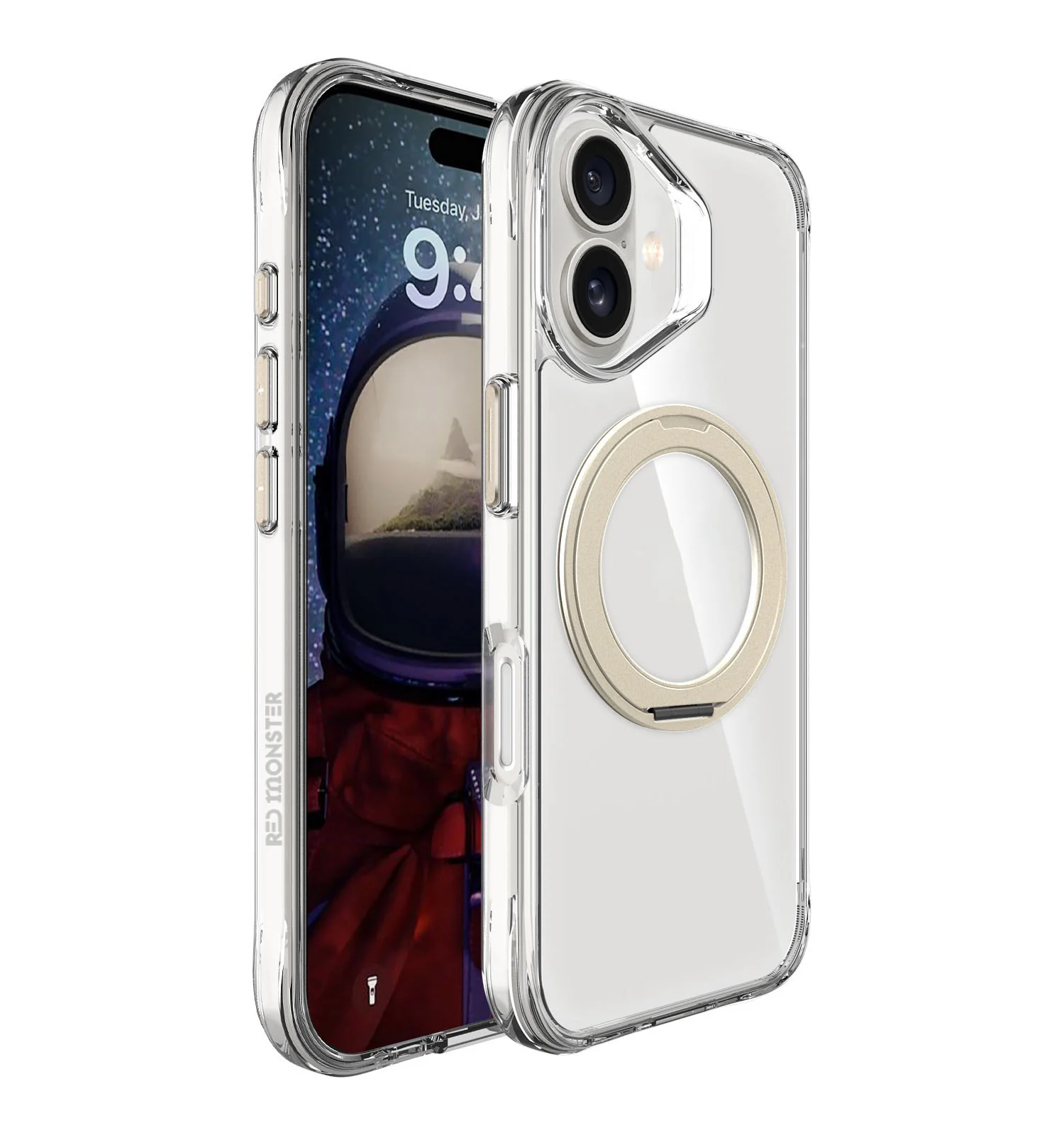 Redmonster iPhone 17 6.3 (2025) Basic M 360 Clear Titanium - Image 3