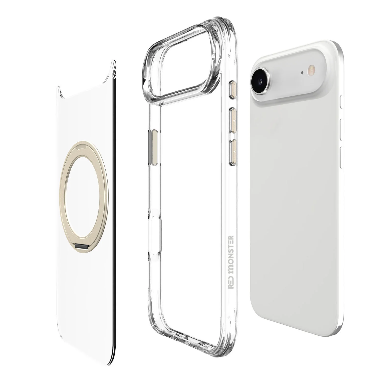 Redmonster iPhone 17 Air 6.5 (2025) Basic M 360 Clear Titanium - Image 4