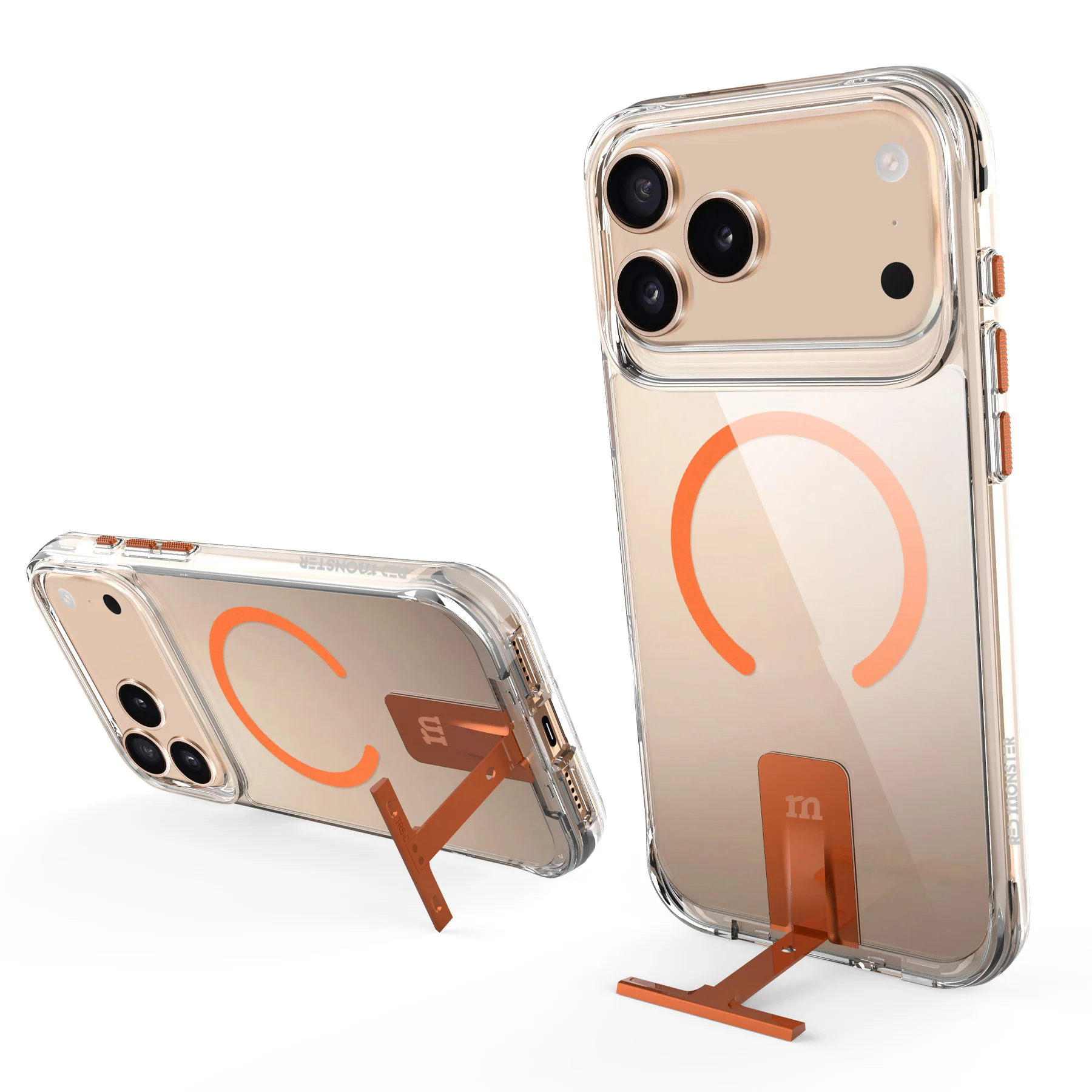 Redmonster iPhone 17 Pro 6.3 (2025) Basic M Stand Clear Coral - Image 4