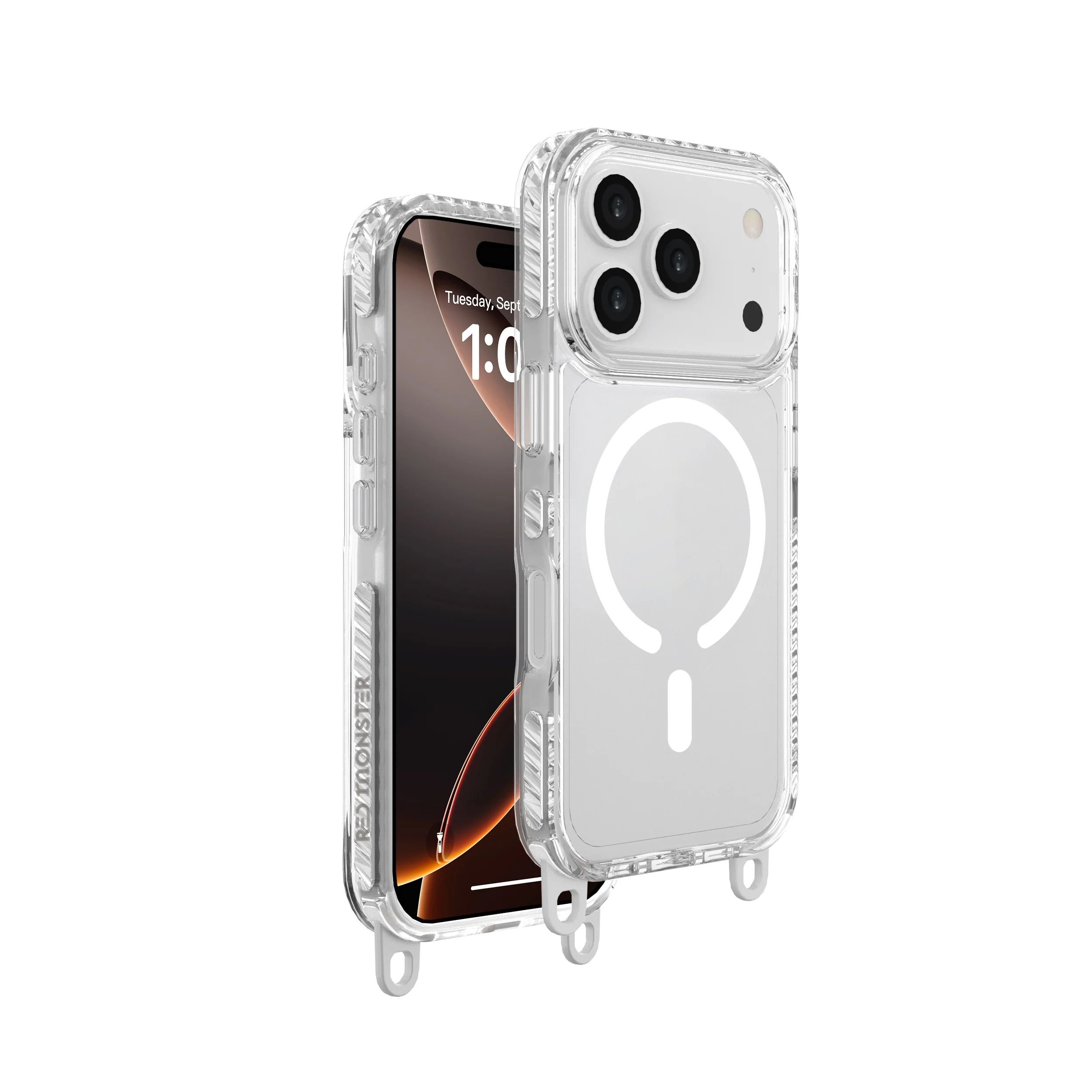 Redmonster iPhone 17 Pro 6.3 (2025) Gassan M Strap White - Image 3