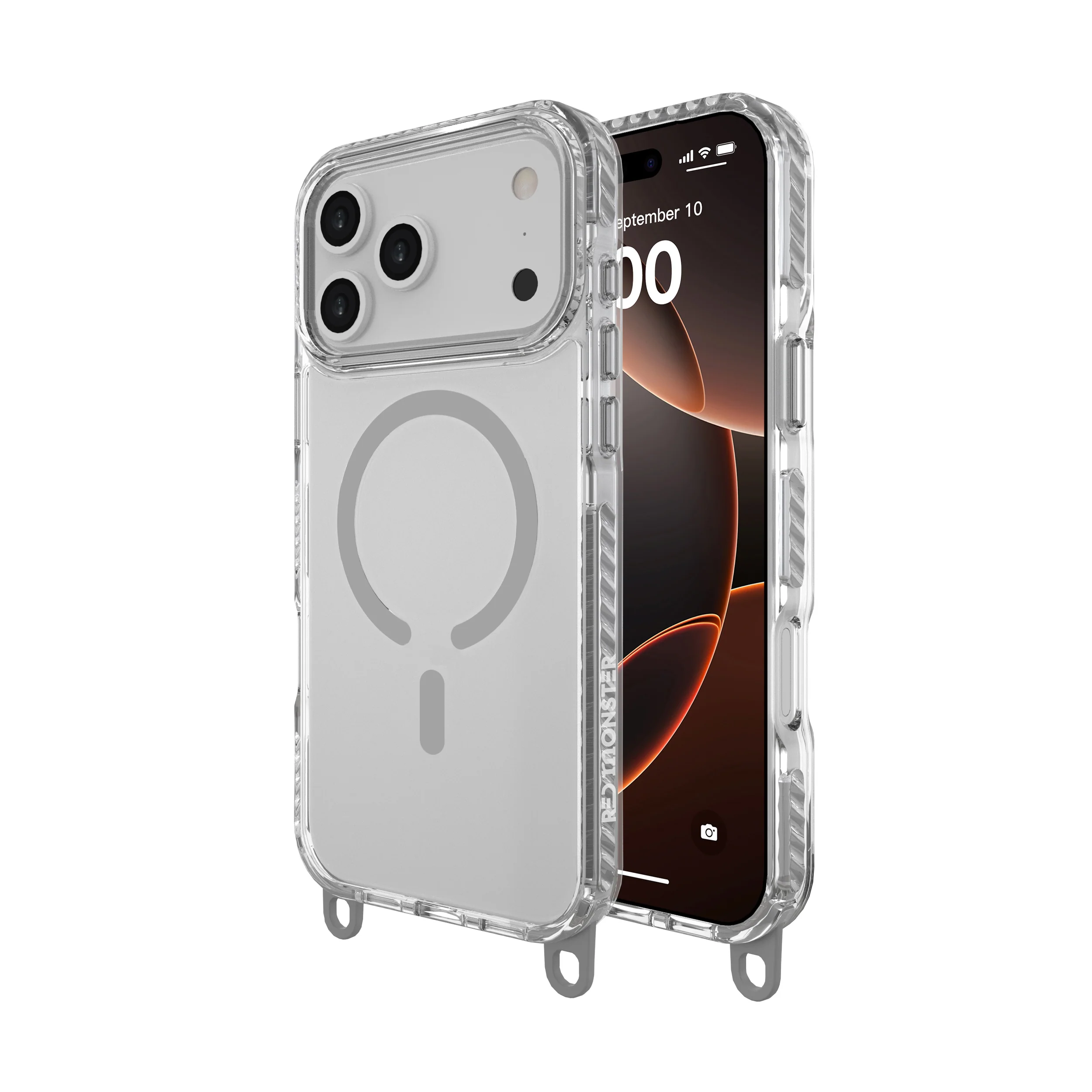 Redmonster iPhone 17 Pro Max 6.9 (2025) Gassan M Strap Grey - Image 2