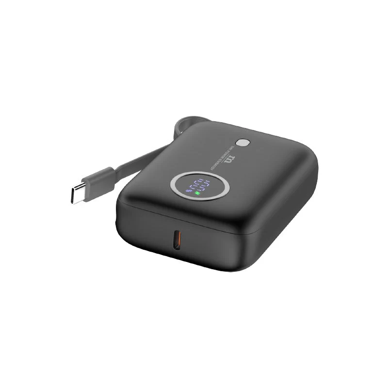 Redmonster Power Bang Mini 10000mAh PD20W with Built-in USB-C Cable (Black) - Image 4