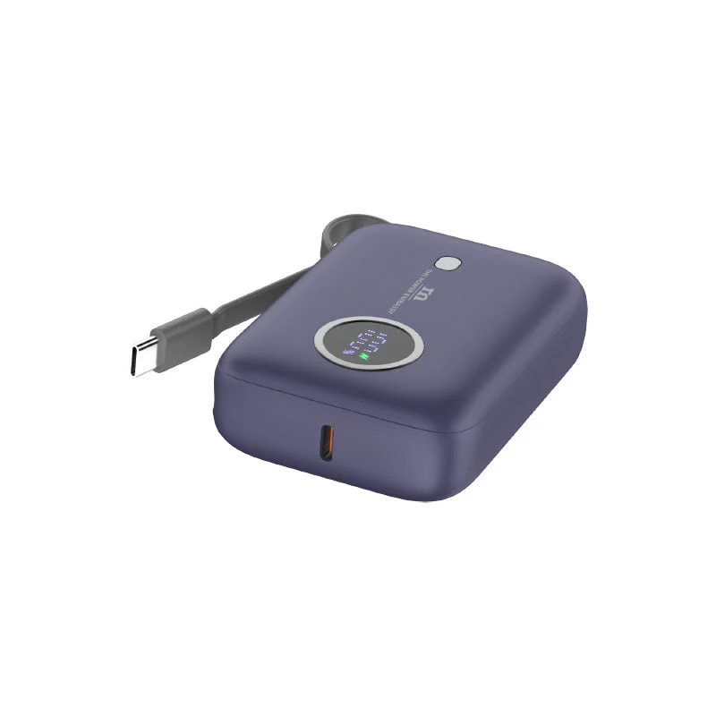 Redmonster Power Bang Mini 10000mAh PD20W with Built-in USB-C Cable (Blue) - Image 4