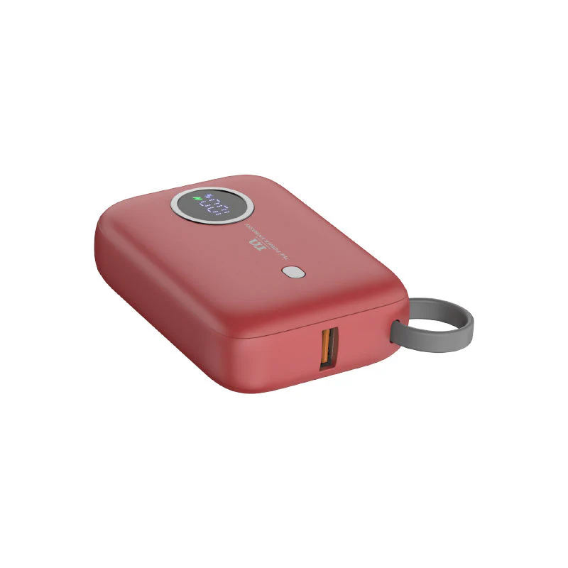 Redmonster Power Bang Mini 10000mAh PD20W with Built-in USB-C Cable (Red) - Image 3