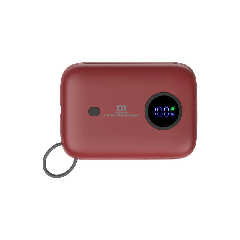 Redmonster Power Bang Mini 10000mAh PD20W with Built-in USB-C Cable (Red) - Image 4