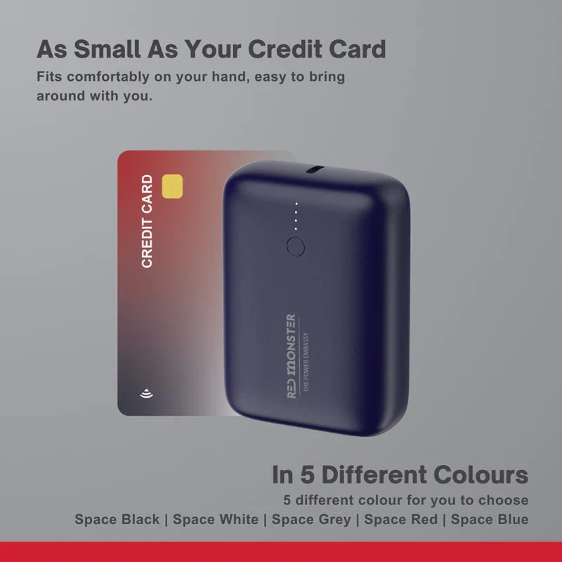 Redmonster Thunder Up+ Mini 10000mAh PD20W Power Bank (Black) - Image 5