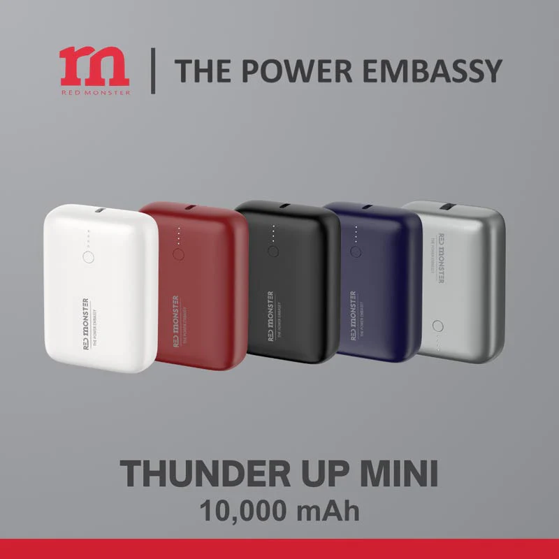 Redmonster Thunder Up+ Mini 10000mAh PD20W Power Bank (Grey) - Image 5