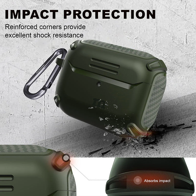 Redmonster Tough Naked Case For AirPods Pro (Green) - Image 6