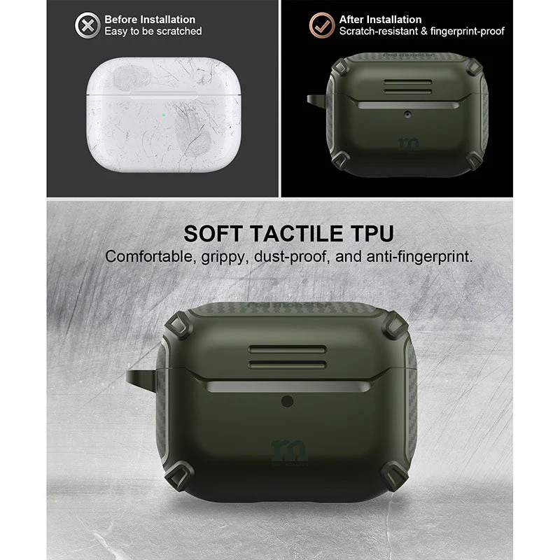 Redmonster Tough Naked Case For AirPods Pro (Green) - Image 7