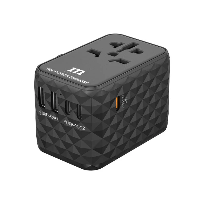 Redmonster World Plug Pro PD70W Universal Travel Adapter (Black) - Image 2