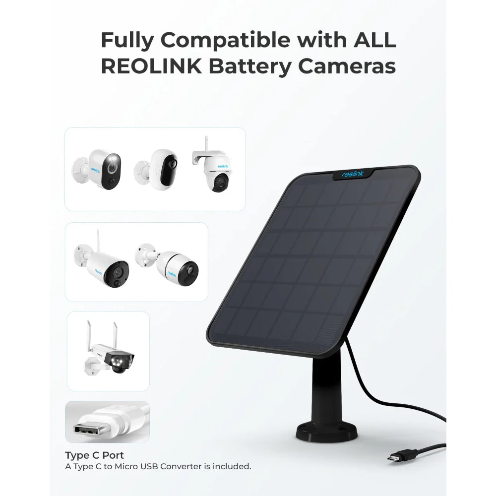 Reolink Solar Panel 2 (Black) - Image 2